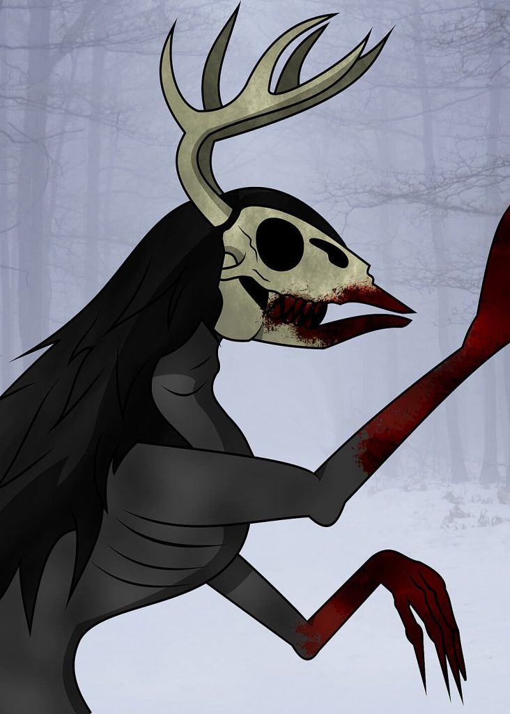 Wendigo Wintery Forest DracoLumina17, CC BY-SA 4.0 , via Wikimedia Commons